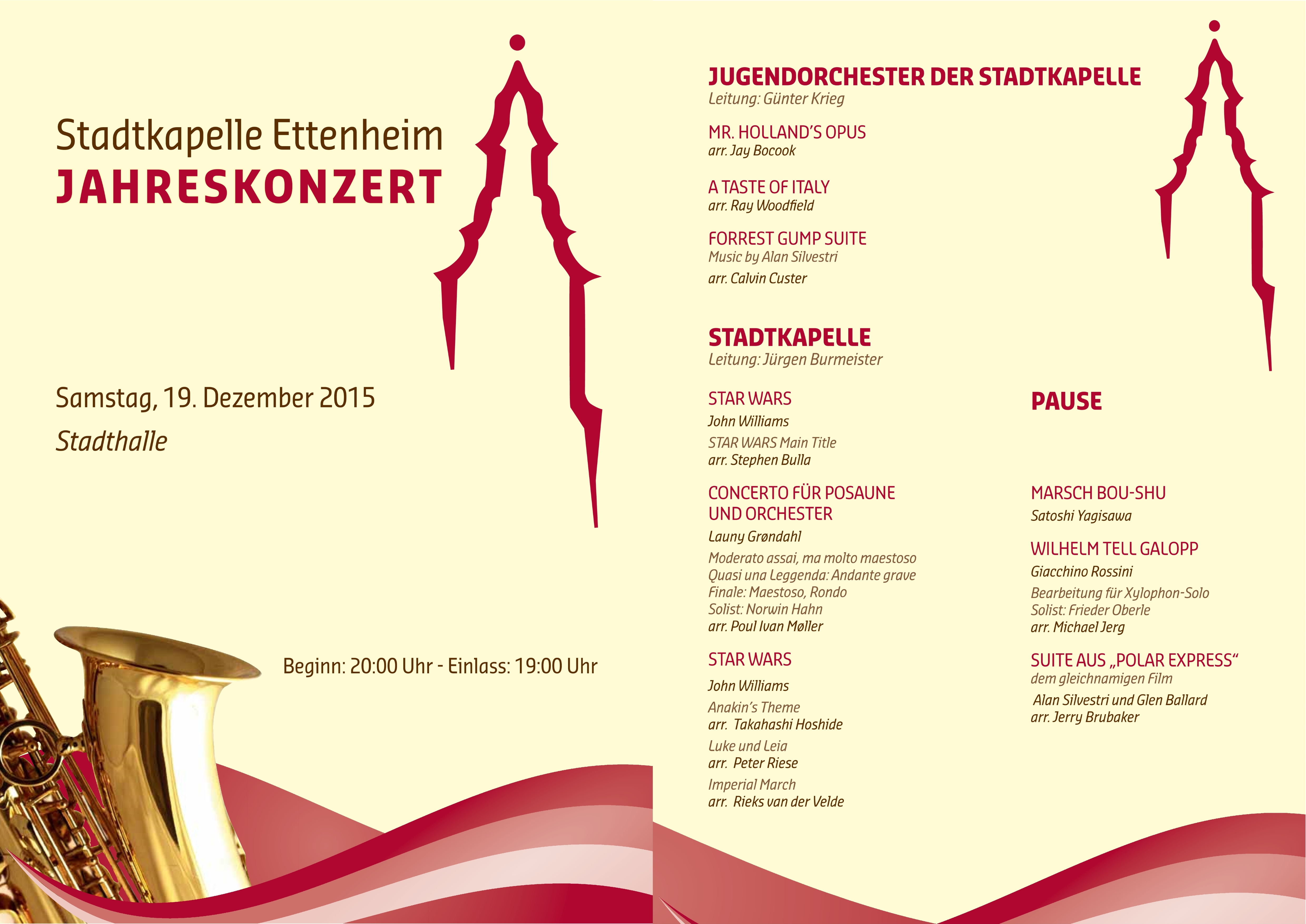 Jahreskonzert 2015 Programm 2